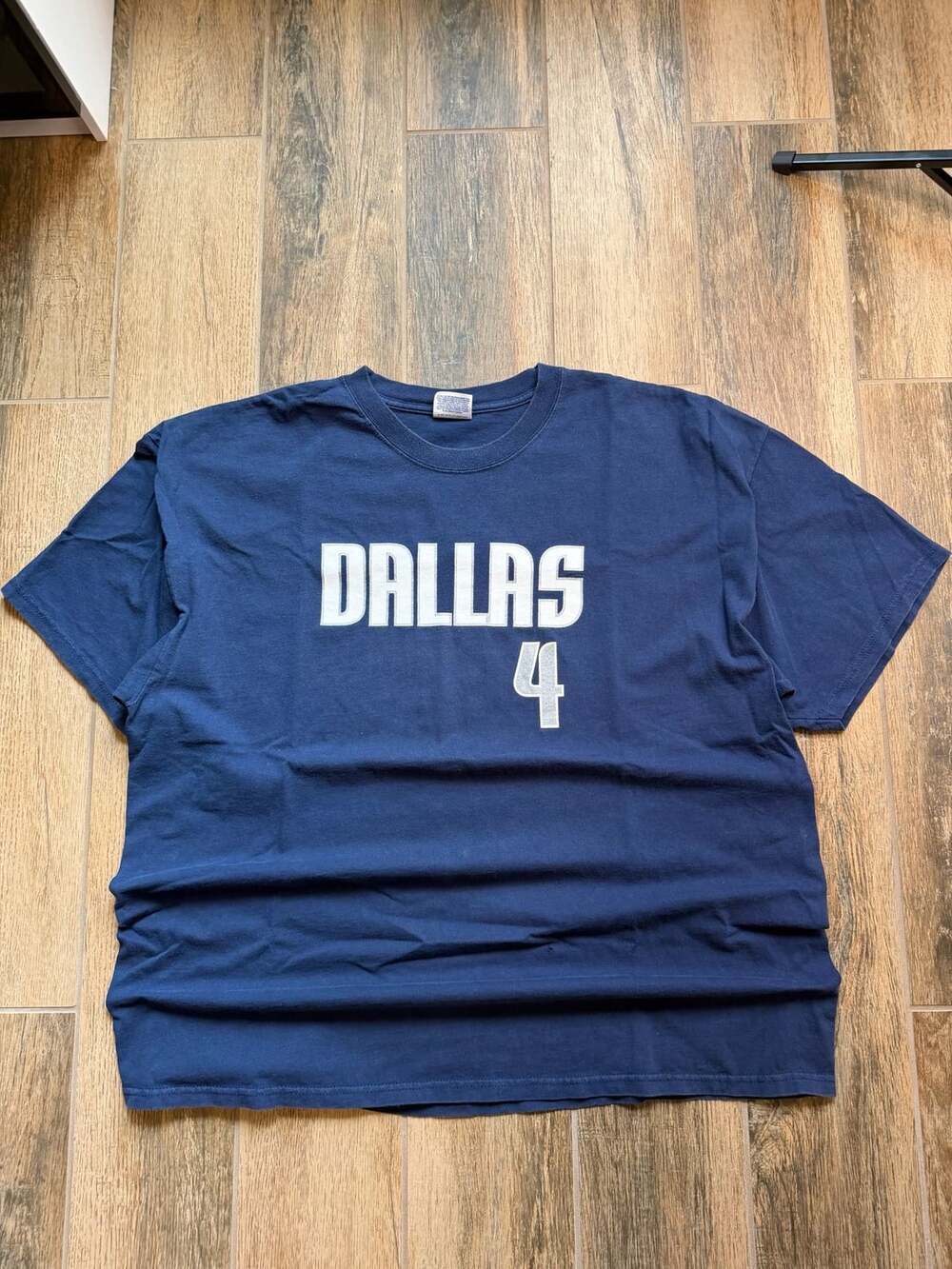 Vintage Michael Finley Dallas Mavericks #4 Navy Blue T-Shirt